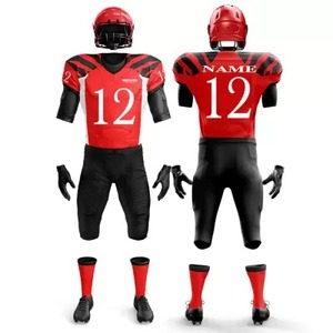 Proveedor Profesional de Uniformes de Fútbol Americano, Camisetas y Pantalones de Primera Calidad, Transpirables, Impresos con Serigrafía, de Viscosa/Algodón de Secado Rápido - Product Image 3