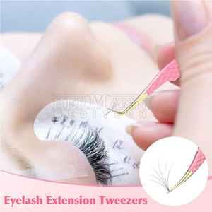 Pince à épiler ergonomique en acier inoxydable de haute qualité, outil professionnel pour les extensions de cils, pour salon, spa et usage domestique - Product Image 5