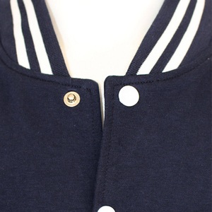 Custom Men's 100% Cotton Canvas Quilted <b>Mandarin</b> <b>Collar</b> Front Logo College Baseball <b>Jacket</b> Printing DDP Shipping - Product Image 4