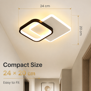 <b>Modern</b> Geometric Acrylic <b>Ceiling</b> <b>Light</b> 20W High Cri Tri Color Surface Mount For Indoor Bedroom Corridor And Hallway - Product Image 4