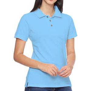 Polo à manches courtes pour femmes, coupe sèche, couleur unie avec un design élégant à col pour un style en déplacement dans les tendances de la mode - Product Image 6