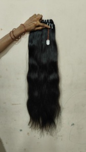 100% extensions de cheveux humains indiens bruts non transformés vague profonde-Machine Double trame Premium haute qualité doux lisse un - Product Image 2