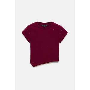 Body Corto Asimétrico con Bordado de Piedras - Product Image 4