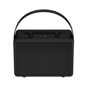 Retro Cổ Điển Không Dây Màu Xanh Răng Loa Di Động Bằng Gỗ Da Loa Hifi Âm Thanh Stereo Bass Loa FM Đài Phát Thanh - Product Image 4