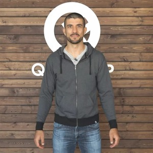 Sudadera con Capucha Reversible con Cremallera y Estampado Digital de Color Sólido Personalizada para Hombre, Ropa Deportiva Unisex para Exteriores, Venta al por Mayor - Product Image 2