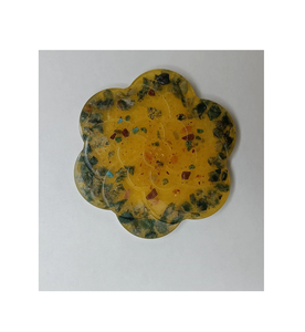 Coffee and Wine <b>Table</b> Decoration Epoxy Resin Coasters Elegant Look for Drink Coaster <b>Blue</b> Color Hot Selling - Product Image 5