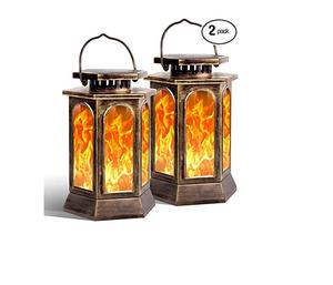 Luxueux ensemble de lanterne en métal à deux lumières classique élégant jardin décoratif Unique attrayant pour Pâques en gros ensemble Unique de fantaisie - Product Image 1