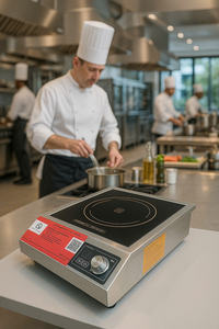 Adjustable Single Stainless Steel Induction Flat Top <b>Cooker</b> Electric for Home & Commercial Use for Hotels Temperature Control - Product Image 5