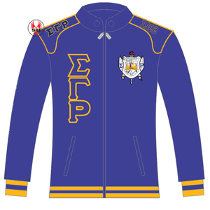 Sigma แจ็กเก็ตแข่งรถปักลายแกมม่าโรม่าเสื้อสโมสรสโมสรสำหรับผู้หญิงแจ็คเก็ตผ้าทอลายทแยงออกแบบได้ตามต้องการ - Product Image 1