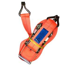 Top Choice de alta resistencia de poliéster tejido Ratchet Tie Downs Color naranja J-hooks para Vietnam - Product Image 1