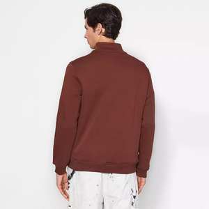 Sudadera de cuello redondo de nueva moda lisa con logotipo personalizado al por mayor, sudaderas de media cremallera de nueva moda - Product Image 2