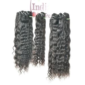 Vraiment tous les paquets fournisseur de produit en gros vendeur ondulé brut paquets alignés sur les cuticules Remy Indian Temple cheveux humains couleur noir - Product Image 5