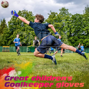 Nouveauté Gants de gardien de but professionnels en cuir PU standard, vêtements de sport respirants de meilleure qualité pour enfants - Product Image 5