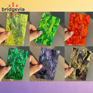 Láminas Acrílicas de Perlas Coloridas, Alto Brillo, PMMA Virgen, Grosor Personalizado para Corte Láser, Decoración de Joyería - Product Image 2