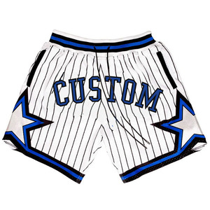 Pantalones cortos de baloncesto clásicos 2023 con bolsillos con cremallera, ropa de calle informal profesional, pantalones cortos de baloncesto transpirables para hombre de temporada de verano - Product Image 2