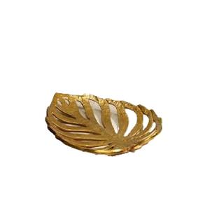 <b>New</b> Arrival Leaf Design Table Decorative <b>Prime</b> Quality Metal Aluminium Material Serving Dish Home Decoration - Product Image 5