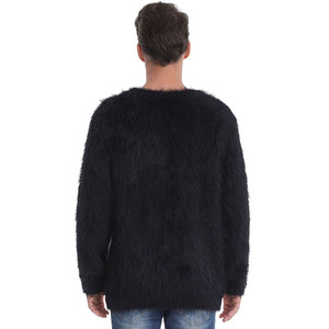Pulls d'hiver pour hommes écologiques à porter à long terme, design personnalisé, logo frontal, haute qualité, fabriqué en mohair, prix bas et abordable - Product Image 4