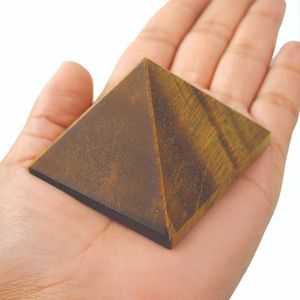 Pirámide de Cristal de Ojo de Tigre Feng Shui de 50-55 mm, Piedra Curativa para la Confianza, Protección y Energía - Product Image 3