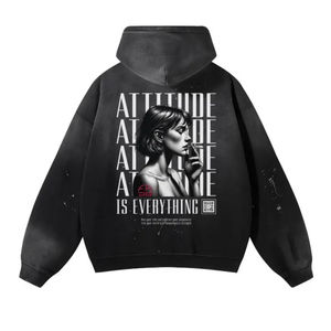 2025สเวตเชิ้ตมีฮู้ดของผู้ชายผ้าฝ้าย100% มีฮู้ดสำหรับฤดูหนาวดีไซน์ให้ความสบายแบบมีน้ำหนักมาก - Product Image 2