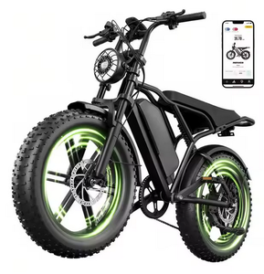 จักรยานไฟฟ้าสำหรับผู้ใหญ่-มอเตอร์ 1500 วัตต์ ความเร็ว 32 ไมล์ต่อชั่วโมง ยางอ้วนสำหรับขับขี่ออฟโรด ยางขนาด 24 นิ้ว แบตเตอรี่ลิเธียม 12 โวลต์ โครงอะลูมิเนียม 12 สปีด - Product Image 1