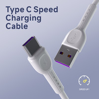 Cable de Datos USB Tipo C de Alta Velocidad Hotriple A1T 2.4A, 1M 3M 5M, PVC, 8 Pines Micro, para Computadoras y Móviles Inteligentes, Precio Económico, Envío Rápido