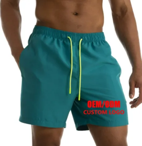 Pantalones cortos de secado rápido de alta calidad de poliéster para hombre, pantalones cortos para correr, pantalones cortos de entrenamiento para hombre, pantalones cortos para correr con bolsillos - Product Image 2