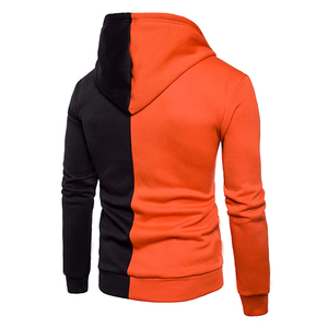 Sudadera con Capucha de Forro Polar para Hombre, 100% Algodón, Cómoda, con Estampado Sólido, Cierre Completo, Cálida, Tallas Grandes, Diseño Liso Teñido de Última Moda - Product Image 4