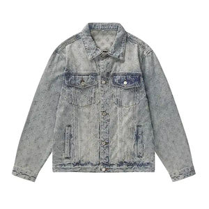 <b>Men's</b> Denim <b>Jean</b> Jacket Women Casual Outwear Fall Jacket Denim Button Up Coat Oversize Denim Jacket <b>For</b> - Product Image 1