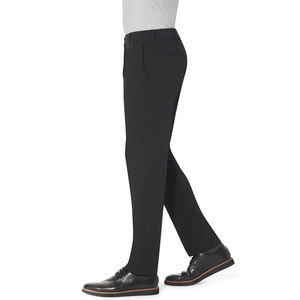 Pantalon habillé classique pour homme, coupe droite, taille mi-haute, en toile 100 % coton respirant, idéal pour le bureau, avec logo personnalisé - Product Image 5