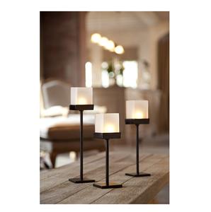 Customizable Logo <b>Set</b> of 2 Minimalist Gold Iron Pillar <b>Candle</b> Holders Home Decor for Christmas Occasions Metal <b>Candle</b> Settings - Product Image 3