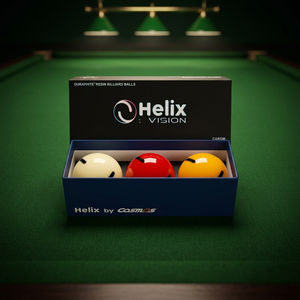 Bolas de Billar Diamond - Carom Helix Vision Black, Juego de 3 Cojines, 61.5mm |   Balón Oficial de la PBA |   Hecho en Corea |   Resina Fenólica - Product Image 1