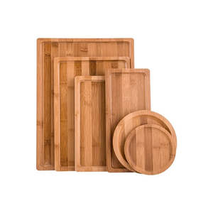 Bandeja de madera con asas, bandeja de servicio de madera rústica para restaurantes y hoteles - Product Image 4