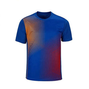 สไตล์ใหม่Coolingผ้ารอบคอพิมพ์เสื้อTถักGym Wearกีฬาเสื้อบุรุษแห้งเร็วธรรมดาผ้าฝ้ายอินทรีย์ขนาดใหญ่ - Product Image 1