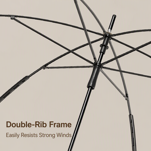 Paraguas Recto Resistente con Tira Reflectante y Mango Antideslizante Integrado, Personalizable, a Prueba de Viento, para Uso Personal, Modelo 2026 - Product Image 3