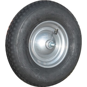 Roue pneumatique MBA 400 mm avec chambre à air de 100 mm de largeur et butée de tirage d'axe - Product Image 1