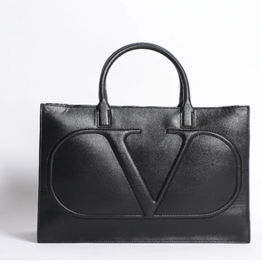 Sac fourre-tout en toile bicolore avec poche avant et ensemble de pochettes assorties. Disponible aux prix de gros. - Product Image 4