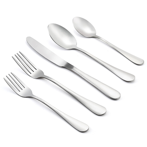 Argenterie de haute qualité et bon marché en argent miroir pour restaurant, hôtel, couverts en acier inoxydable, ensembles de couverts de mariage - Product Image 1
