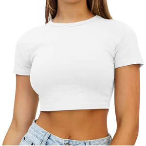 Camisetas de Mujer Más Vendidas, Camiseta con Logotipo Personalizado, Cuello Redondo, Las Mejores Camisetas de Mujer, Camisetas de Manga Corta para Mujer para el Verano - Product Image 1