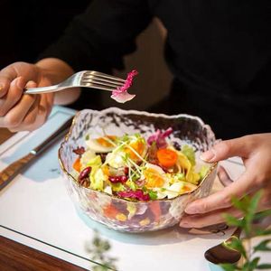Bols de service en verre/bol en verre avec couvercle/bol à pâtes bol à salade ensemble de bol en mélamine ensembles de vaisselle bol à salade - Product Image 2