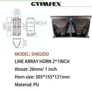 305*155*121mm <b>speaker</b> waveguide 1 inch throat <b>speaker</b> horn <b>Audio</b> Line Array Horn for PRO <b>Audio</b> <b>Speaker</b> System - Product Image 4
