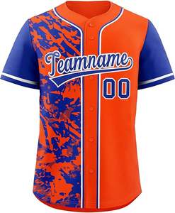 Nueva Camiseta de Béisbol Personalizable con Logotipo, Diseño de Malla Sublimada para Hombre, Uniforme de Equipo Bordado, Ropa de Softbol - Product Image 1