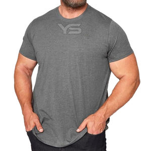 T-shirt 100% coton biologique surdimensionné 220 grammes Style décontracté motif solide sérigraphie tissu Jersey teint uni - Product Image 3