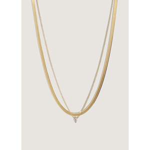 Collar de diamantes apilados con diseño de espiga y marquise de Carter - Product Image 1