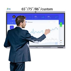 Bảng trắng tương tác thông minh 75 86 98 110 inch Android LCD 4K bảng điều khiển tương tác màn hình cảm ứng bảng trắng thông minh - Product Image 2