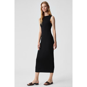 GRIMELANGE Uwen Robe longue doublée sans manches à col bateau coupe ajustée pour femme - Product Image 2