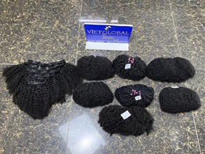 Venta 5% de descuento en 2/9 Afro Kinky Curly Double Weft Double Drawn Color natural para mujeres negras - Product Image 2