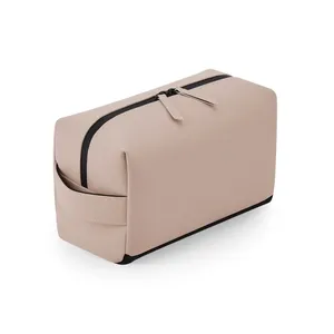 Estuche de Belleza de PU Mate para Artículos de Aseo, Organizador de Accesorios de Viaje Sostenibles - Product Image 4
