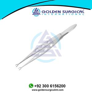 0.12mm 1x2 dents, forets de fixation en forme de U, instruments de microchirurgie ophtalmique droits - Product Image 6