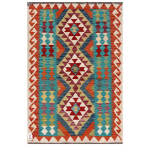 Tapis Kilim Maimana Afghanistan 128 x 86 cm, décoration murale - Product Image 1