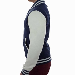 2024 High Quality Custom Embroidery Logo Canvas Front <b>Leather</b> Print Coated Varsity Wool <b>Long</b> Sleeve Men's Spring <b>Jackets</b> New - Product Image 4